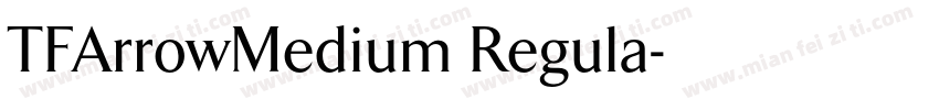 TFArrowMedium Regula字体转换
